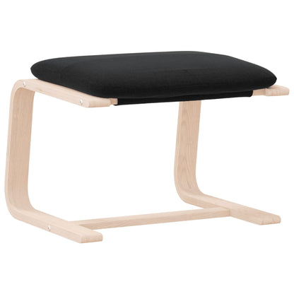 Fußhocker Schwarz 51x41x40 cm Stoff - Pazzar.ch