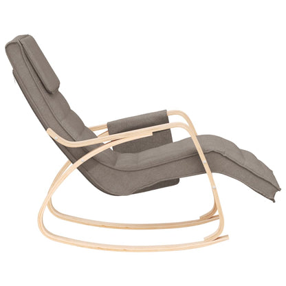Schaukelstuhl Taupe Stoff - Pazzar.ch