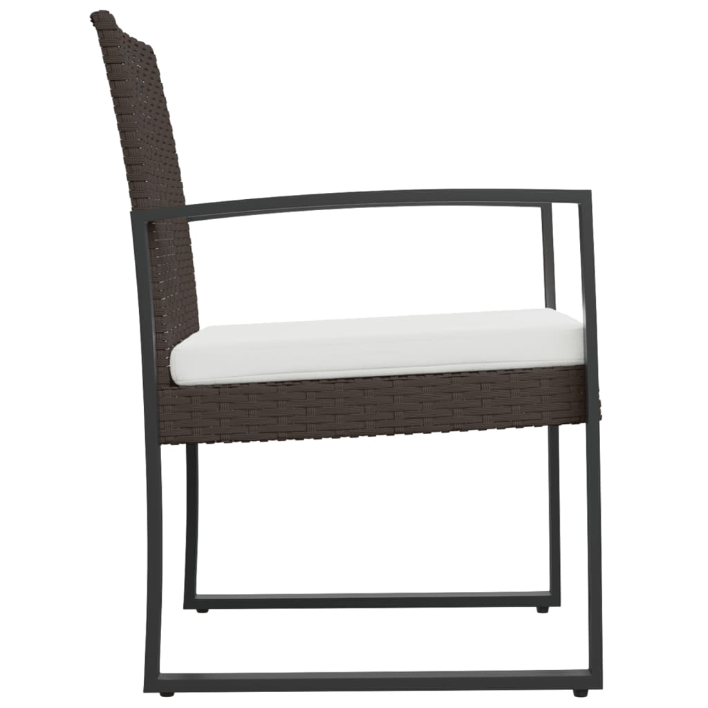 Garten-Esszimmerstühle 2 Stk. Schwarz PP-Rattan - Pazzar.ch