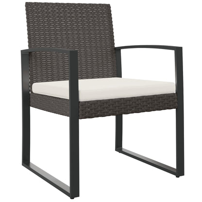 Garten-Esszimmerstühle 2 Stk. Braun PP-Rattan - Pazzar.ch
