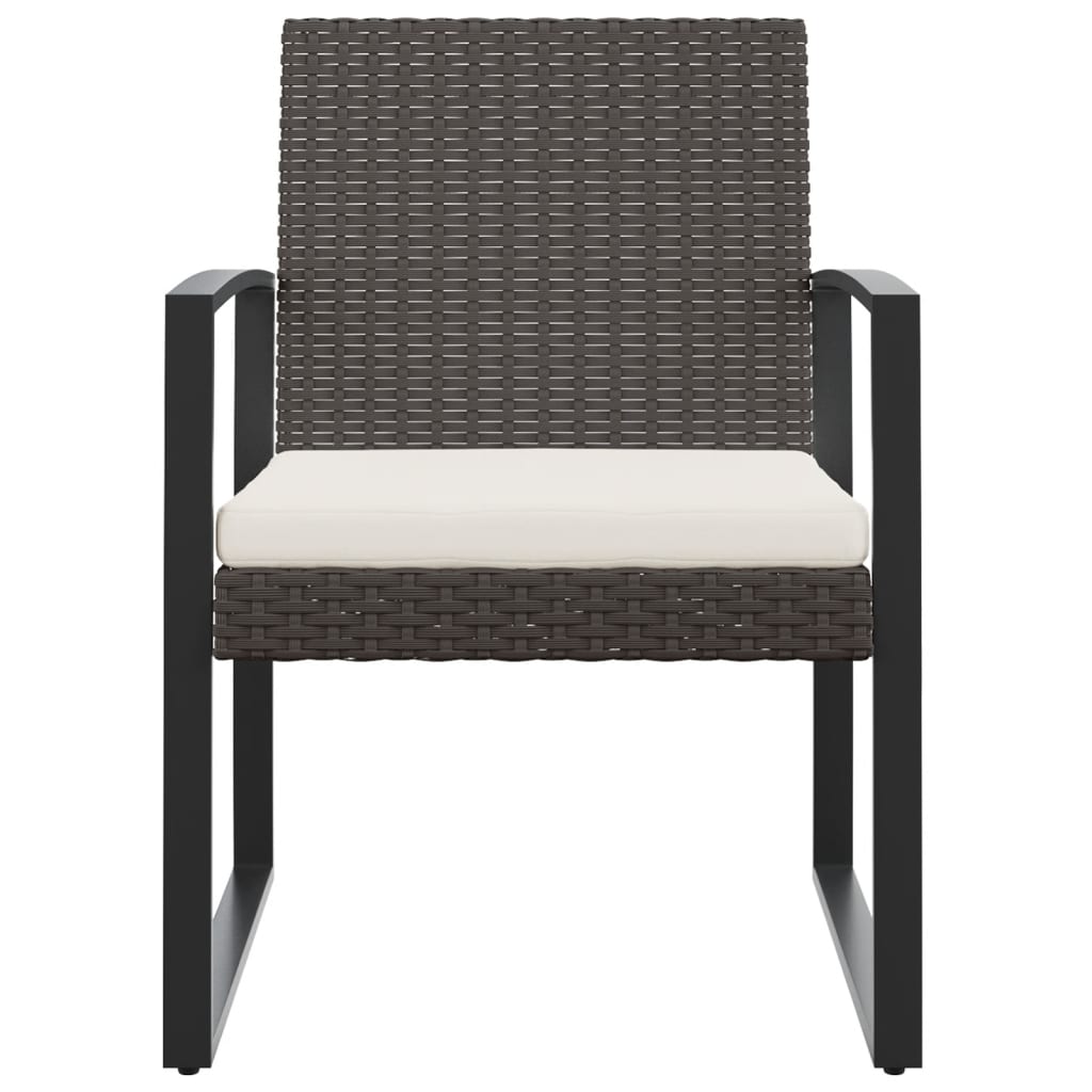 Garten-Esszimmerstühle 2 Stk. Braun PP-Rattan - Pazzar.ch