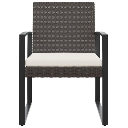 Garten-Esszimmerstühle 2 Stk. Braun PP-Rattan - Pazzar.ch