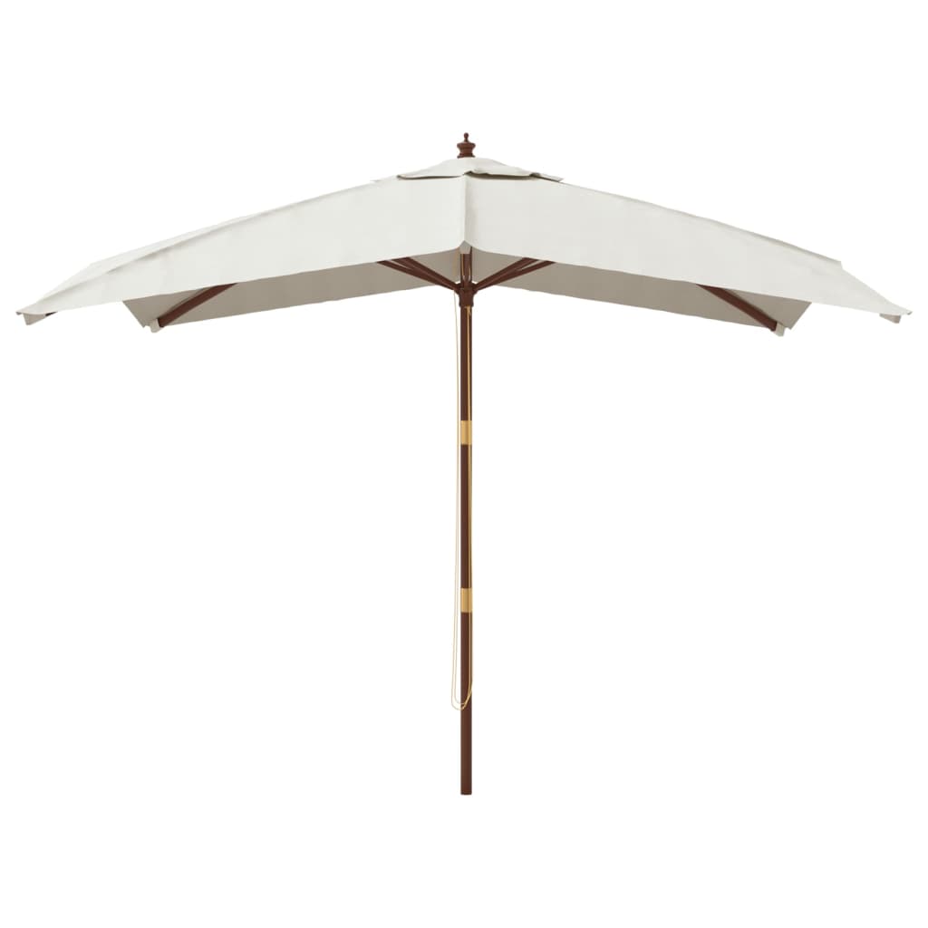 Sonnenschirm mit Holzmast Sandfarben 300x300x273 cm - Pazzar.ch