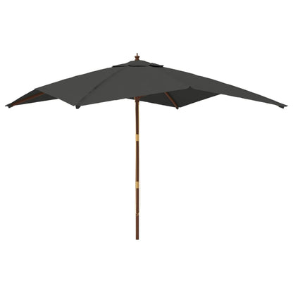 Sonnenschirm mit Holzmast Anthrazit 300x300x273 cm - Pazzar.ch