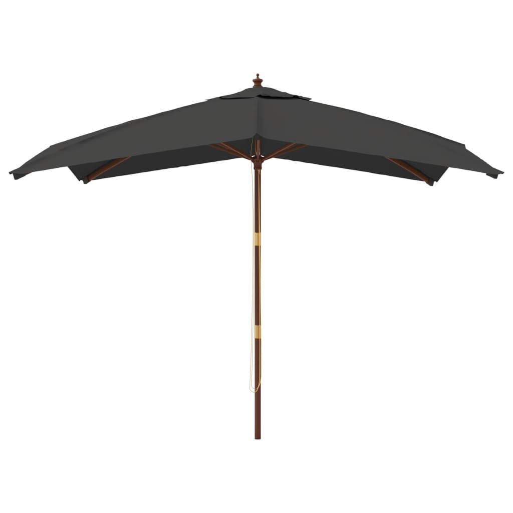 Sonnenschirm mit Holzmast Anthrazit 300x300x273 cm - Pazzar.ch
