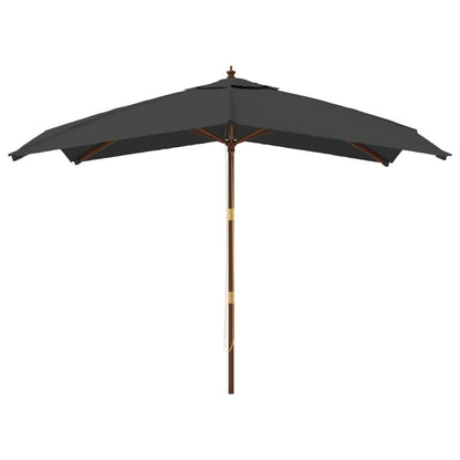 Sonnenschirm mit Holzmast Anthrazit 300x300x273 cm - Pazzar.ch