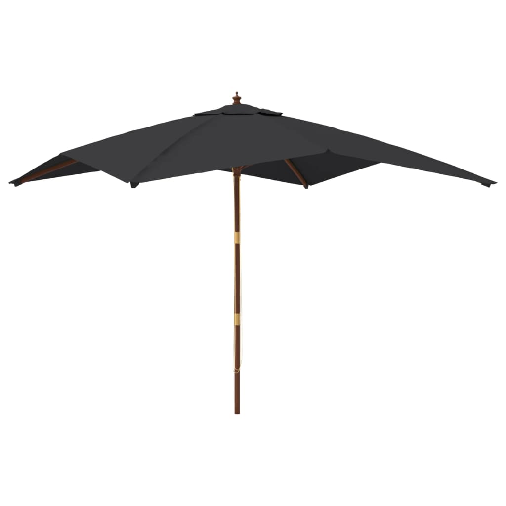 Sonnenschirm mit Holzmast Schwarz 300x300x273 cm - Pazzar.ch