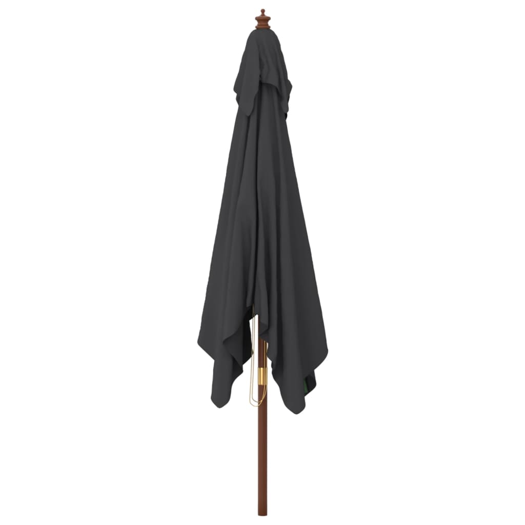 Sonnenschirm mit Holzmast Schwarz 300x300x273 cm - Pazzar.ch
