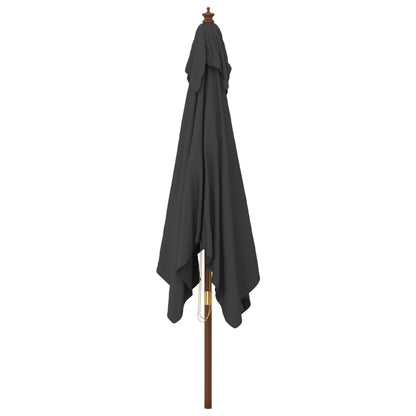 Sonnenschirm mit Holzmast Schwarz 300x300x273 cm - Pazzar.ch