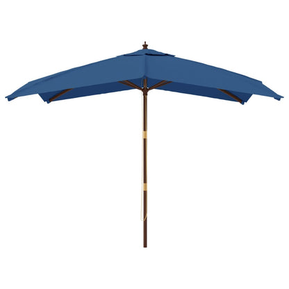 Sonnenschirm mit Holzmast Azurblau 300x300x273 cm - Pazzar.ch