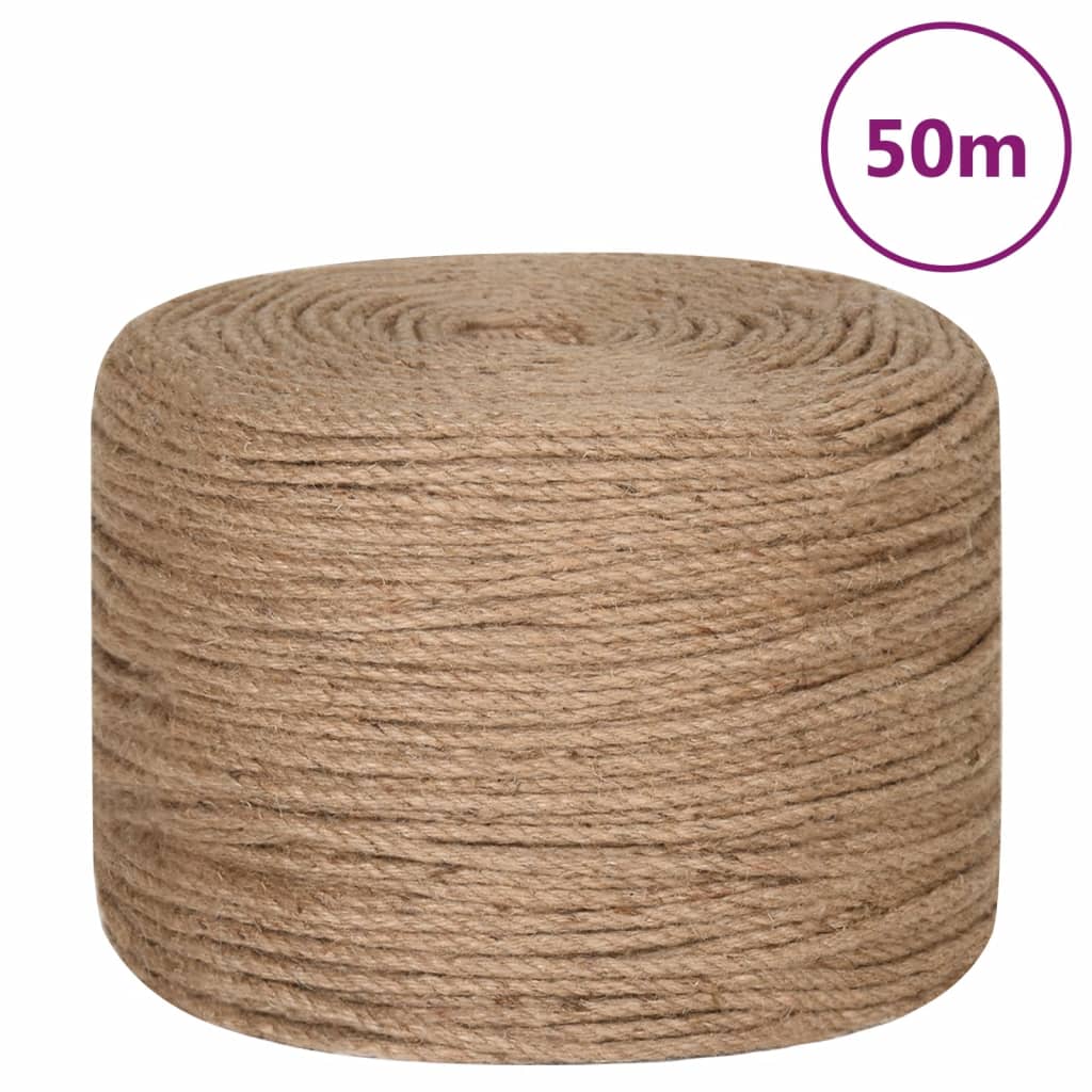 Juteseil 50 m Länge 8 mm Stärke - Pazzar.ch