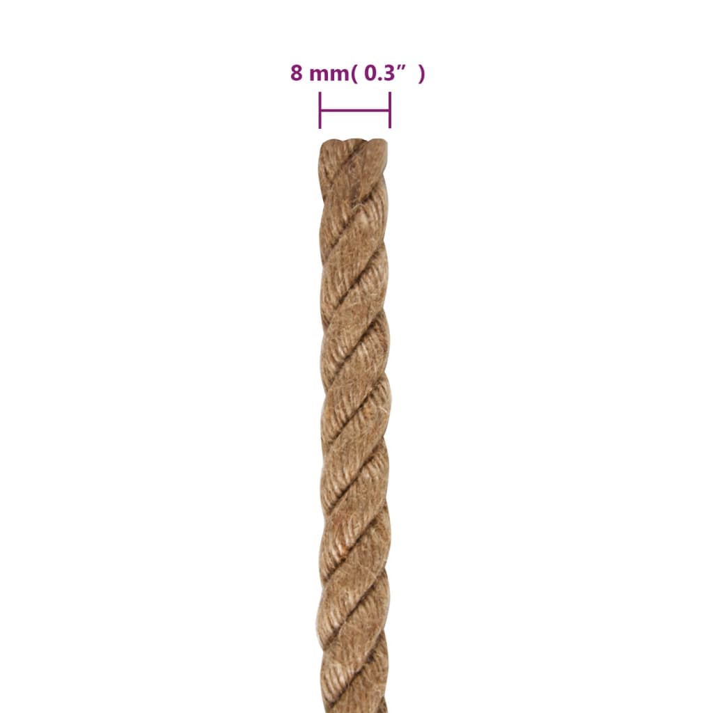 Juteseil 50 m Länge 8 mm Stärke - Pazzar.ch