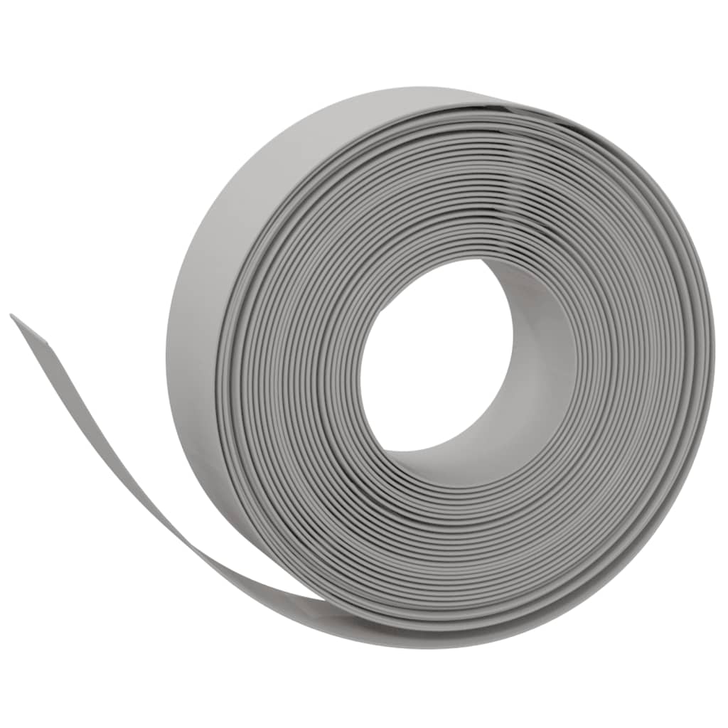 Rasenkante Grau 10 m 15 cm Polyethylen - Pazzar.ch