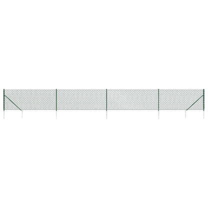 Maschendrahtzaun mit Bodenhülsen Grün 1x10 m - Pazzar.ch