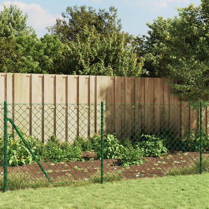 Maschendrahtzaun mit Bodenhülsen Grün 1x10 m - Pazzar.ch