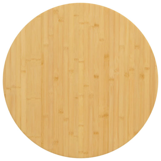 Tischplatte Ø80x2,5 cm Bambus - Pazzar.ch