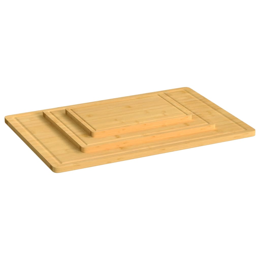 3-tlg. Schneidebrett-Set Bambus - Pazzar.ch