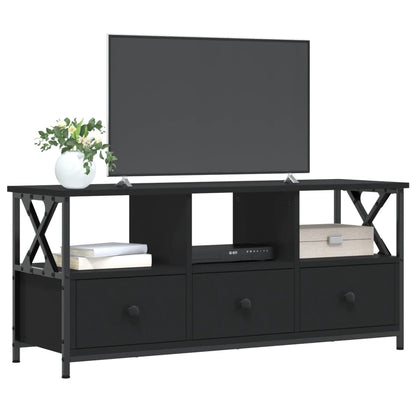 TV-Schrank Schwarz 102x33x45 cm Holzwerkstoff und Eisen - Pazzar.ch