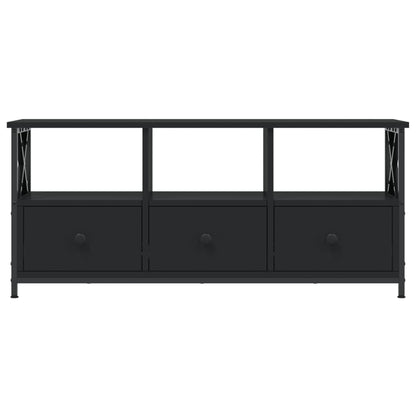 TV-Schrank Schwarz 102x33x45 cm Holzwerkstoff und Eisen - Pazzar.ch