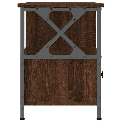 TV-Schrank Braun Eichen-Optik 102x33x45cm Holzwerkstoff & Eisen - Pazzar.ch