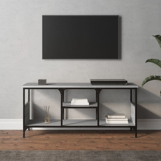 TV-Schrank Grau Sonoma 100x35x45 cm Holzwerkstoff & Eisen - Pazzar.ch