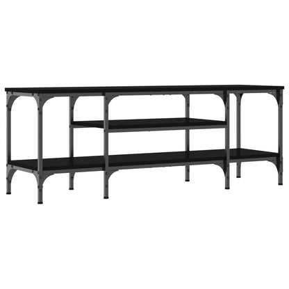 TV-Schrank Schwarz 121x35x45 cm Holzwerkstoff & Eisen - Pazzar.ch