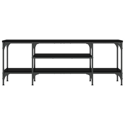 TV-Schrank Schwarz 121x35x45 cm Holzwerkstoff & Eisen - Pazzar.ch