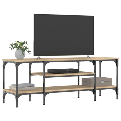 TV-Schrank Sonoma-Eiche 121x35x45 cm Holzwerkstoff & Eisen - Pazzar.ch