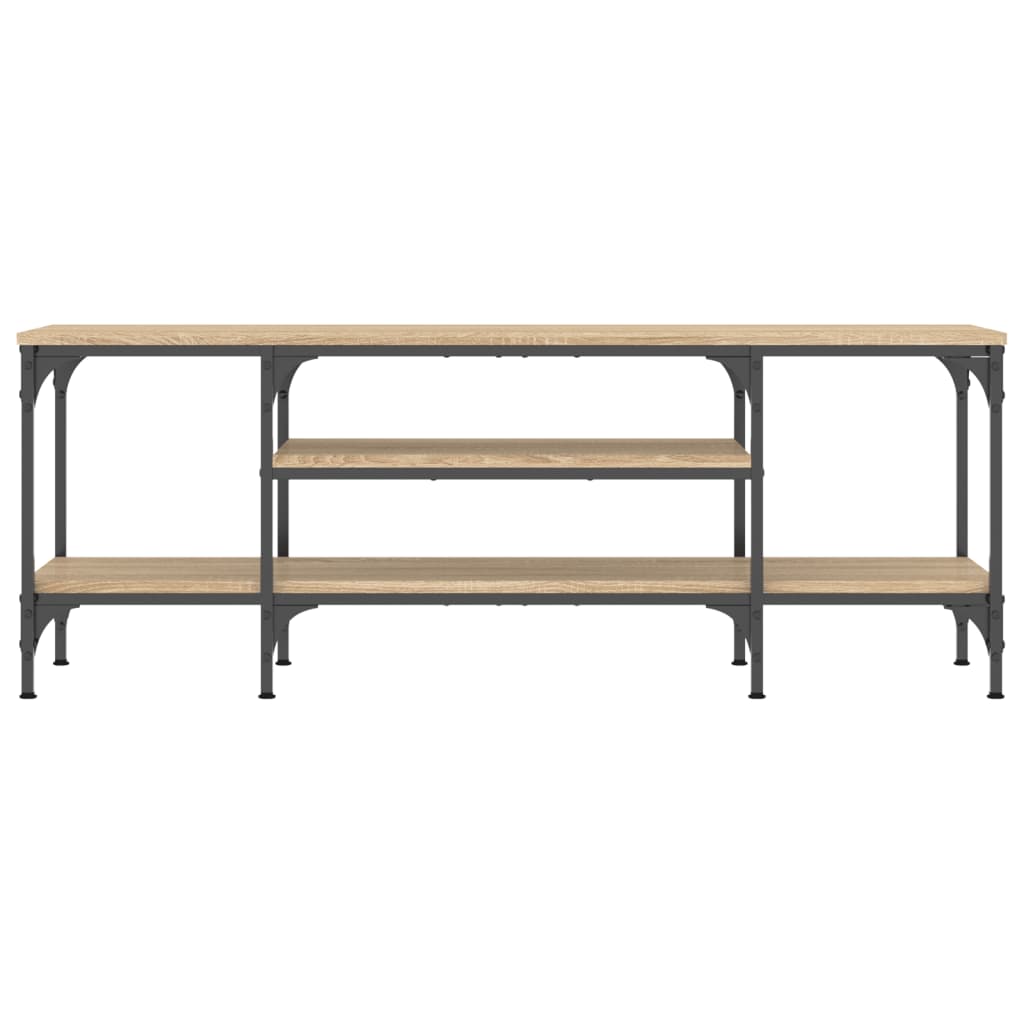 TV-Schrank Sonoma-Eiche 121x35x45 cm Holzwerkstoff & Eisen - Pazzar.ch