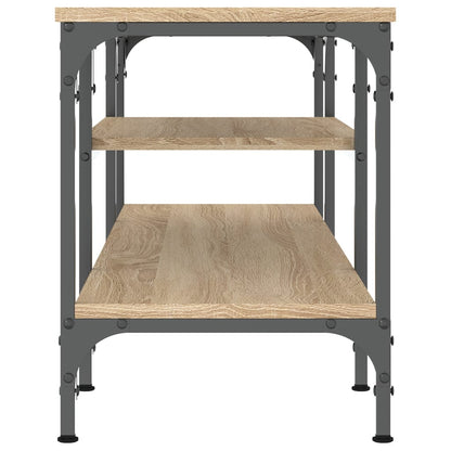 TV-Schrank Sonoma-Eiche 121x35x45 cm Holzwerkstoff & Eisen - Pazzar.ch