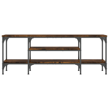 TV-Schrank Räuchereiche 121x35x45 cm Holzwerkstoff & Eisen - Pazzar.ch