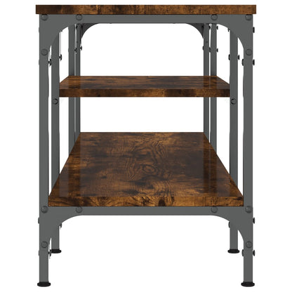 TV-Schrank Räuchereiche 121x35x45 cm Holzwerkstoff & Eisen - Pazzar.ch