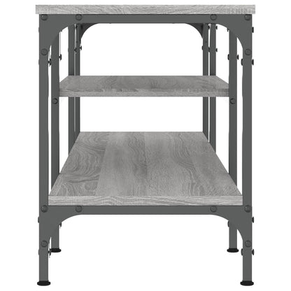 TV-Schrank Grau Sonoma 121x35x45 cm Holzwerkstoff & Eisen - Pazzar.ch