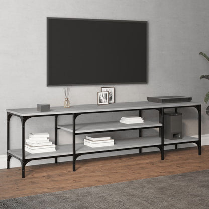 TV-Schrank Grau Sonoma 161x35x45 cm Holzwerkstoff & Eisen - Pazzar.ch