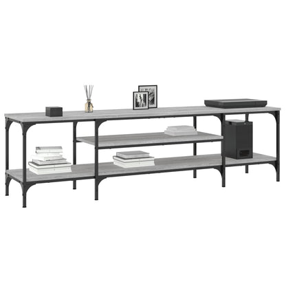 TV-Schrank Grau Sonoma 161x35x45 cm Holzwerkstoff & Eisen - Pazzar.ch