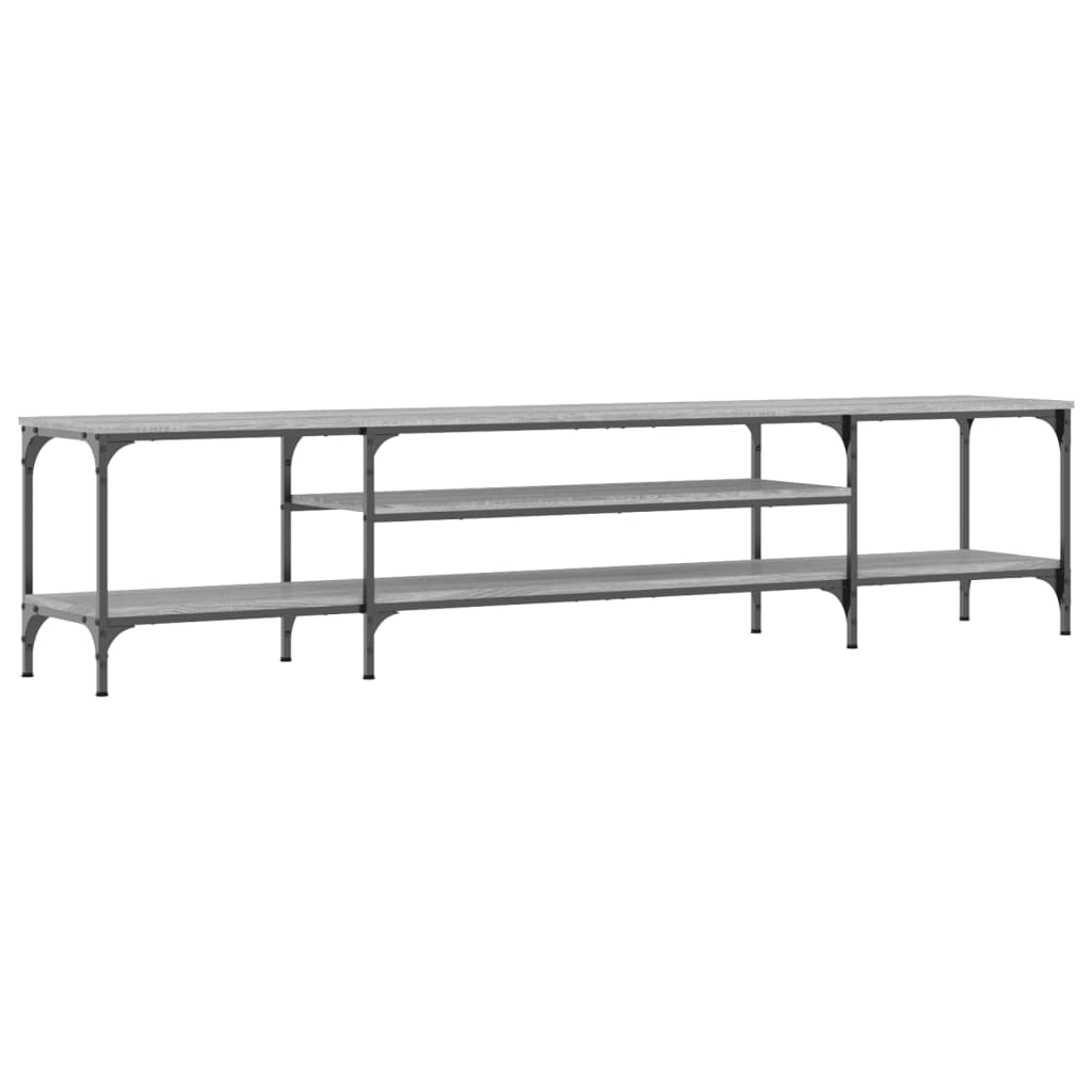 TV-Schrank Grau Sonoma 201x35x45 cm Holzwerkstoff & Eisen - Pazzar.ch