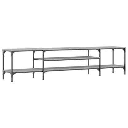 TV-Schrank Grau Sonoma 201x35x45 cm Holzwerkstoff & Eisen - Pazzar.ch