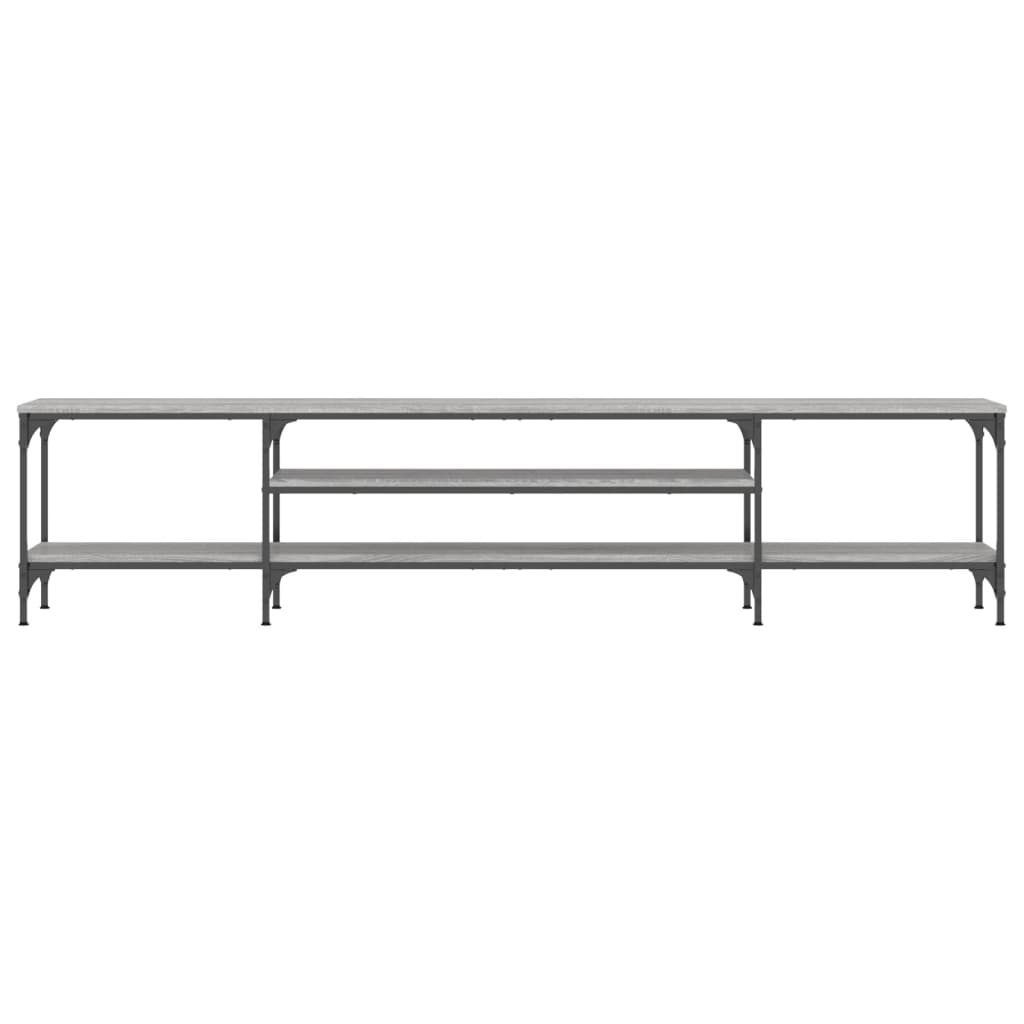 TV-Schrank Grau Sonoma 201x35x45 cm Holzwerkstoff & Eisen - Pazzar.ch