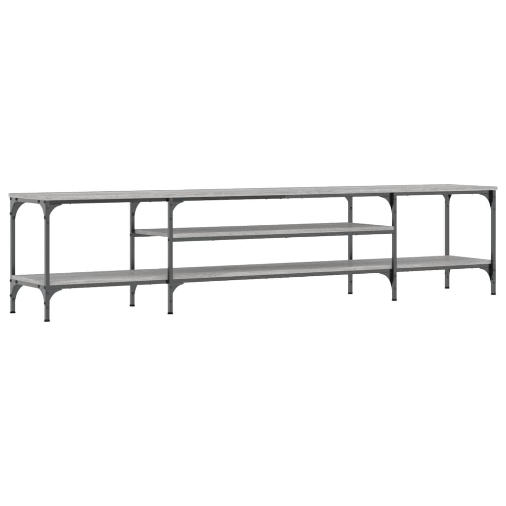 TV-Schrank Grau Sonoma 201x35x45 cm Holzwerkstoff & Eisen - Pazzar.ch