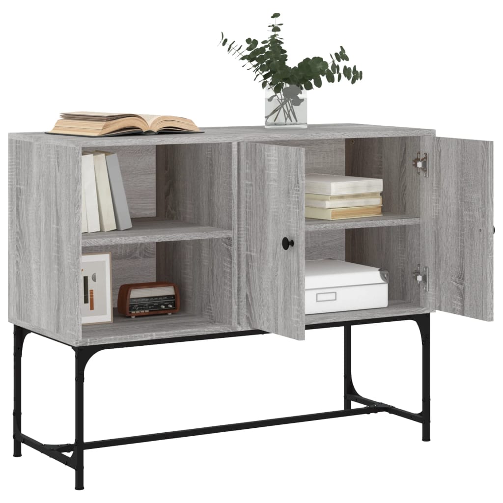 Sideboard Grau Sonoma 100x40x79,5 cm Holzwerkstoff - Pazzar.ch