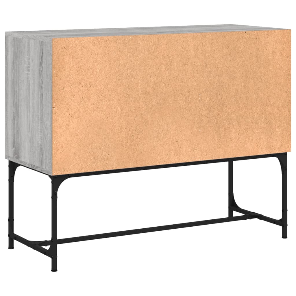 Sideboard Grau Sonoma 100x40x79,5 cm Holzwerkstoff - Pazzar.ch