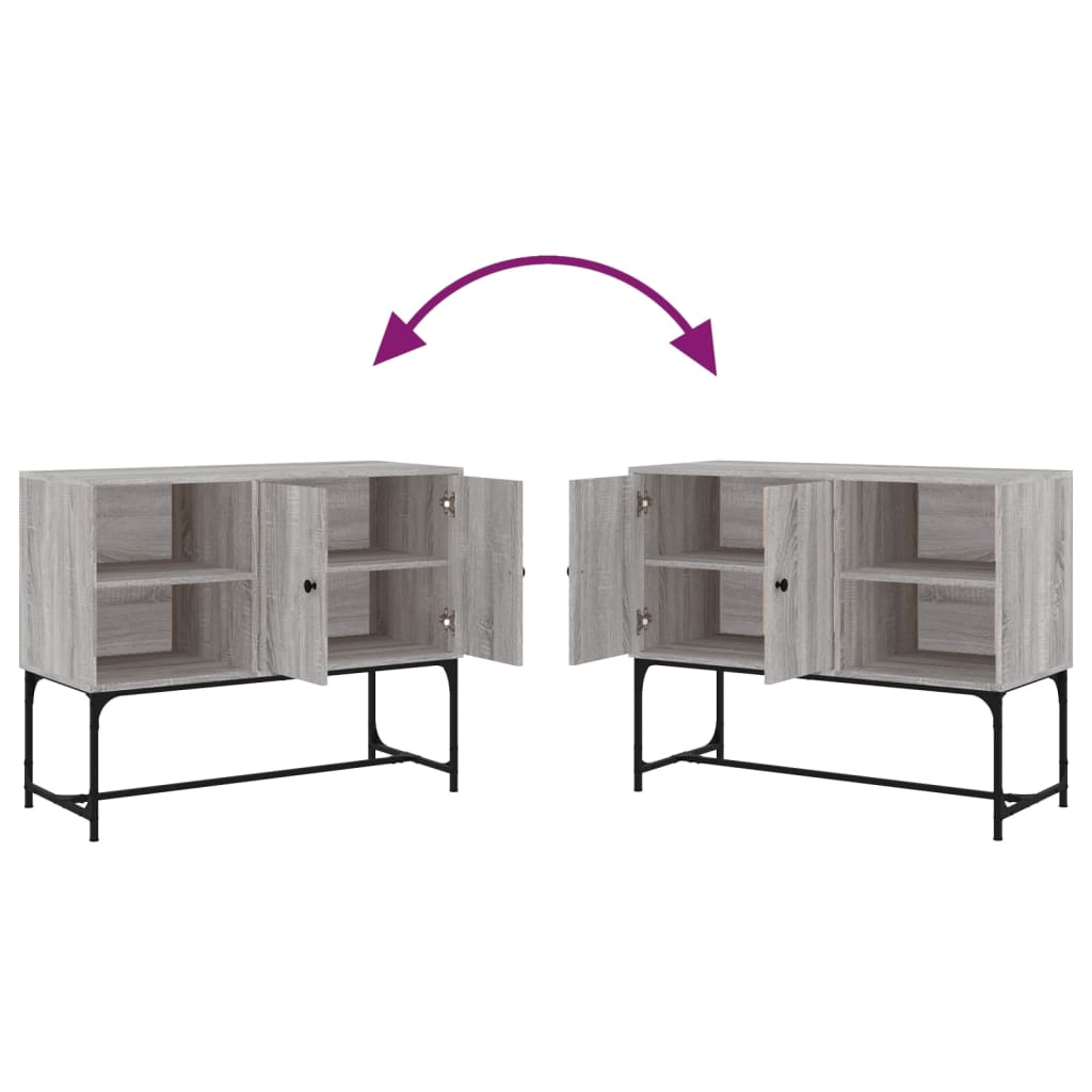 Sideboard Grau Sonoma 100x40x79,5 cm Holzwerkstoff - Pazzar.ch