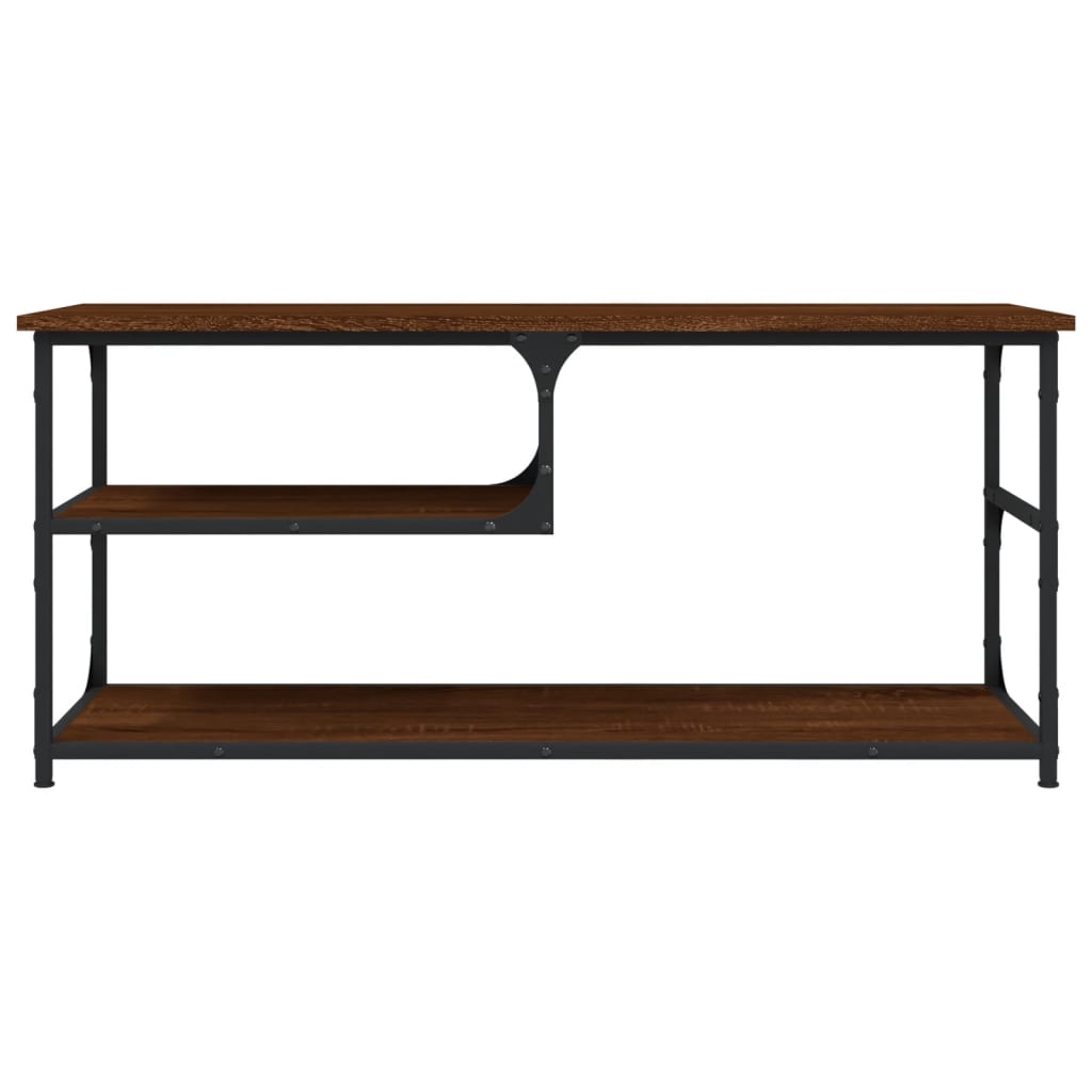 TV-Schrank Braun Eichen-Optik 103x38x46,5cm Holzwerkstoff Stahl - Pazzar.ch