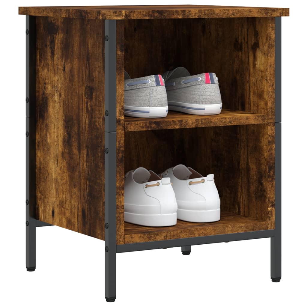 Schuhregal Räuchereiche 38x35x50 cm Holzwerkstoff - Pazzar.ch