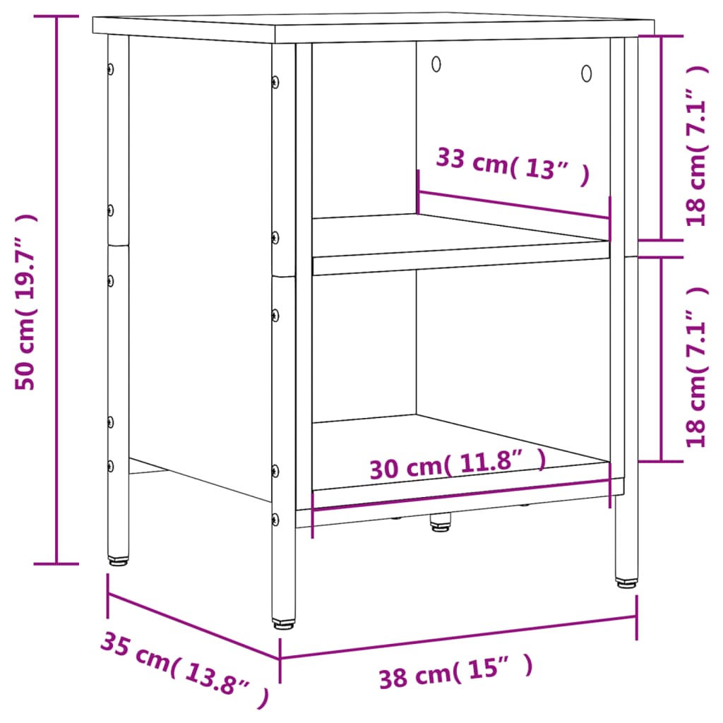 Schuhregal Grau Sonoma 38x35x50 cm Holzwerkstoff - Pazzar.ch
