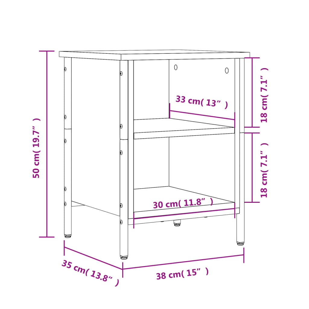 Schuhregal Braun Eichen-Optik 38x35x50 cm Holzwerkstoff - Pazzar.ch