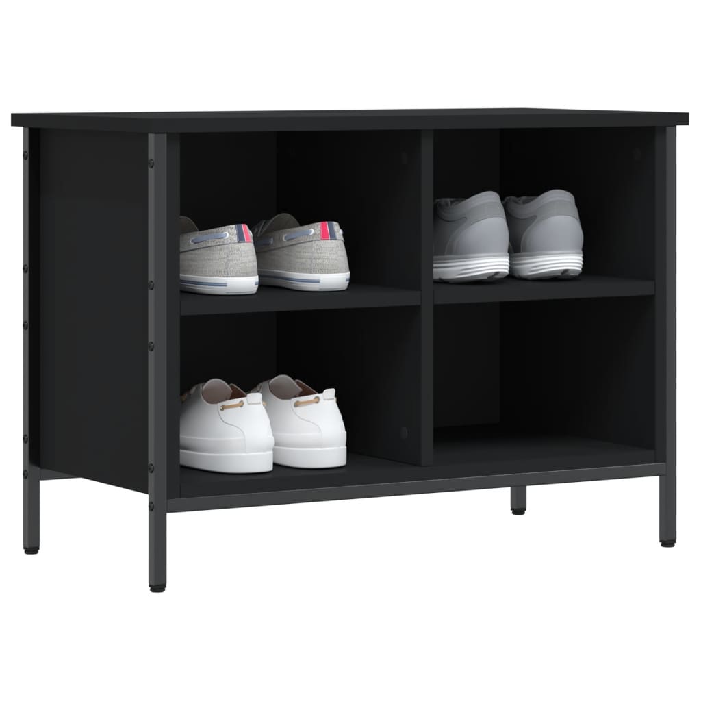 Schuhregal Schwarz 69x35x50 cm Holzwerkstoff - Pazzar.ch