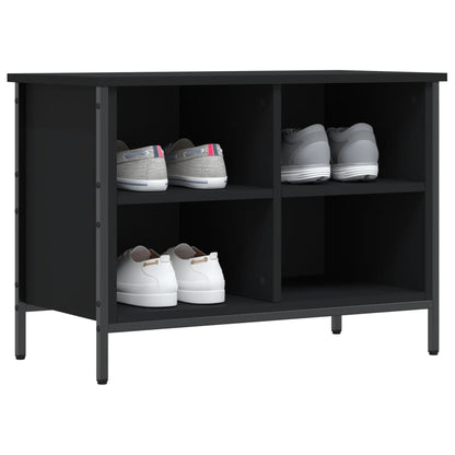 Schuhregal Schwarz 69x35x50 cm Holzwerkstoff - Pazzar.ch