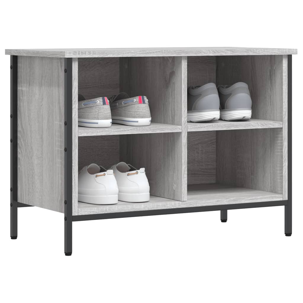 Schuhregal Grau Sonoma 69x35x50 cm Holzwerkstoff - Pazzar.ch