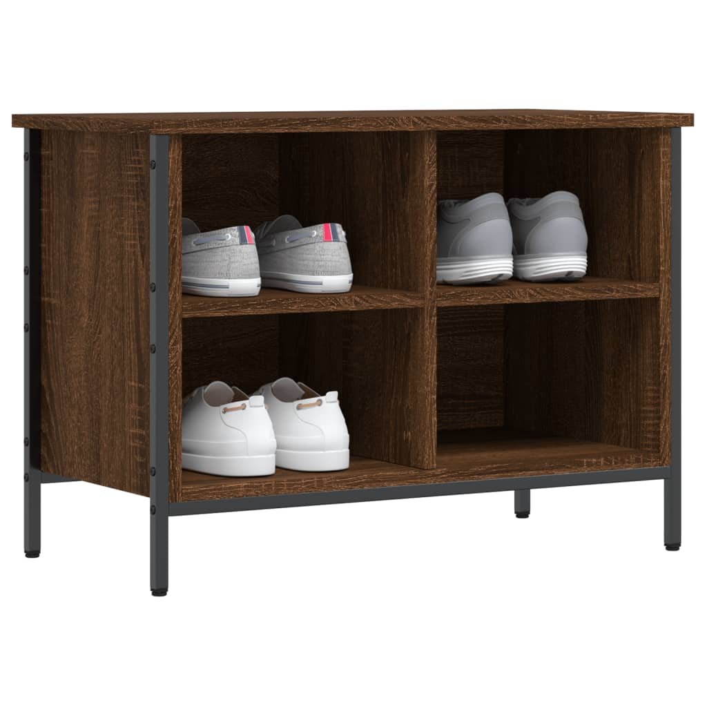 Schuhregal Braun Eichen-Optik 69x35x50 cm Holzwerkstoff - Pazzar.ch